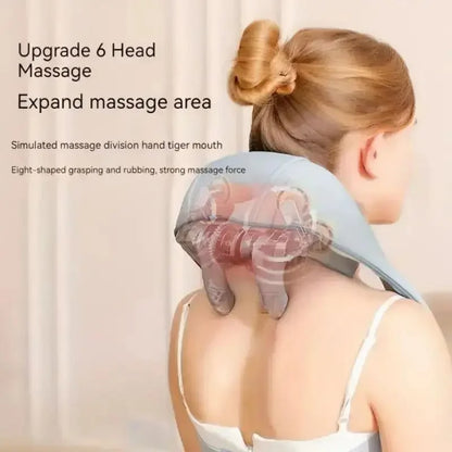 Shiatsu Neck & Shoulder Massager with Heat – Deep Tissue Pain Relief