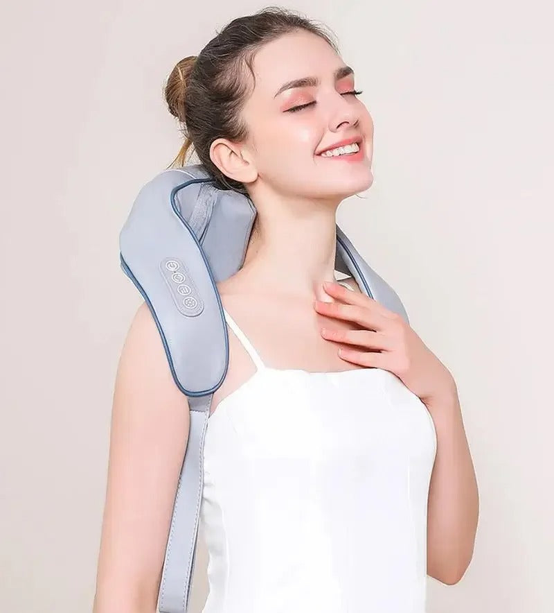 Shiatsu Neck & Shoulder Massager with Heat – Deep Tissue Pain Relief