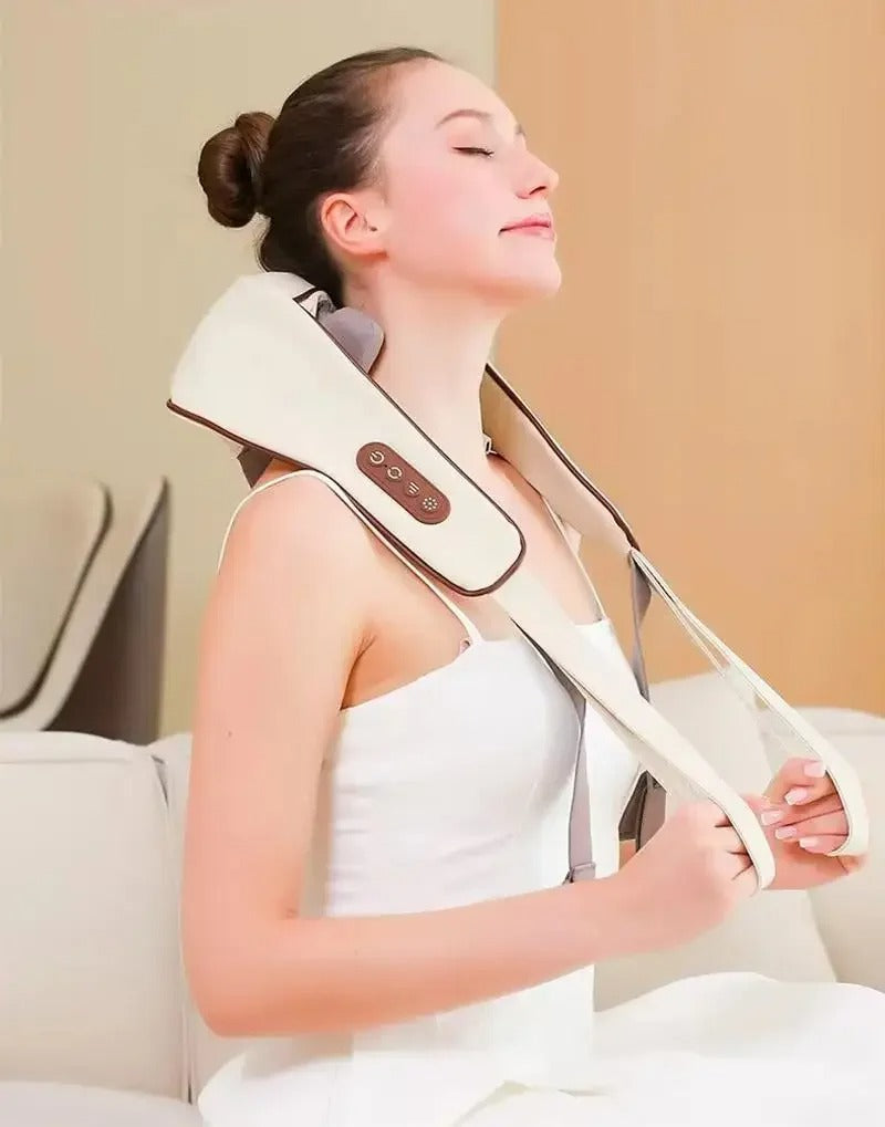 Shiatsu Neck & Shoulder Massager with Heat – Deep Tissue Pain Relief